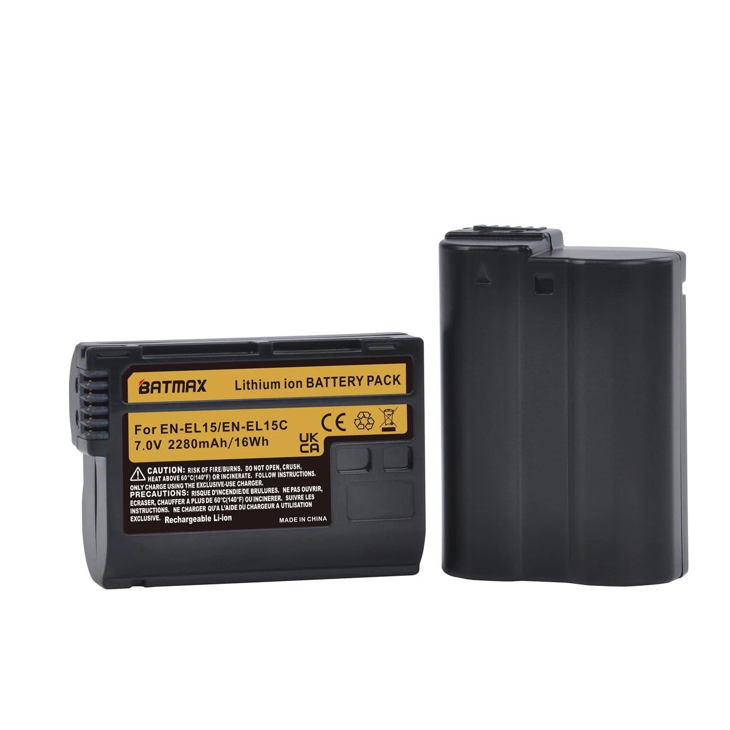 Batería Batmax EN-EL15(*R) para Caramas Nikon | 7V / 2280mAh | CCE-BAT-04