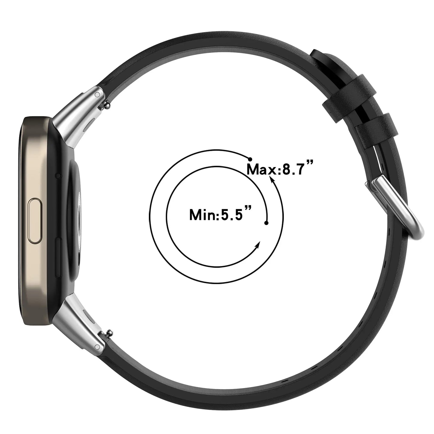 Repuesto de Brazalete para Reloj / Smartwatch Redmi Watch 3 Active | Cuero | Negro | CCE-COR-80