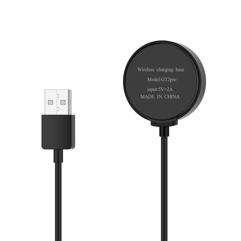 Cable/Clip para Cargar Relojes Huawei | Mágnetico | 1 Metro | Negro / Blanco | CCE-CUS-31