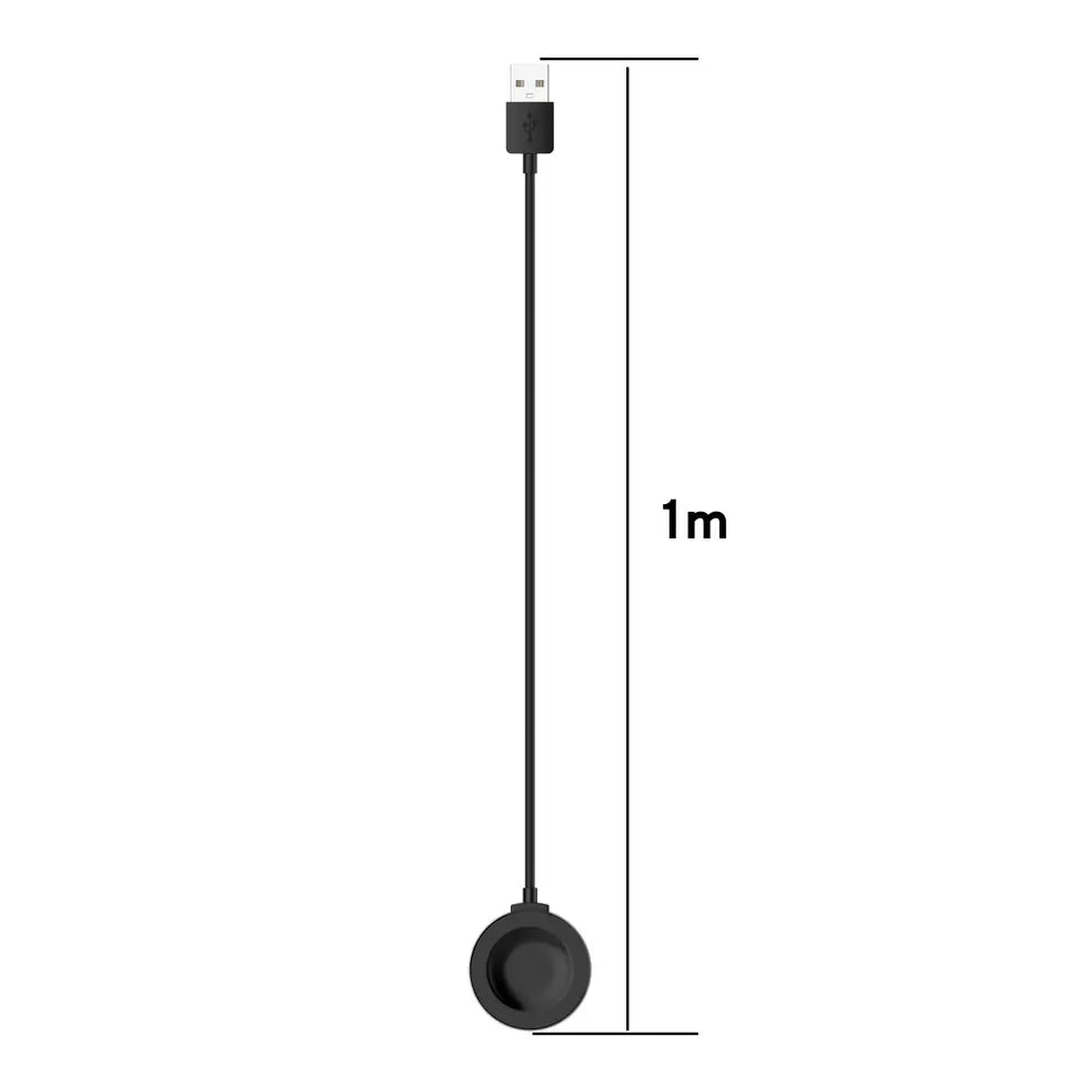Cable/Clip para Cargar Relojes Huawei | Mágnetico | 1 Metro | Negro / Blanco | CCE-CUS-31