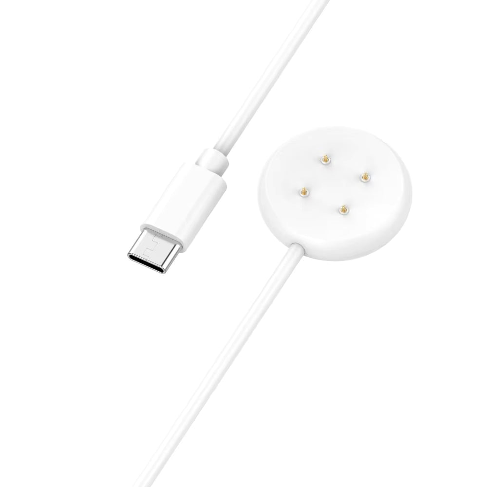 Cable / Clip para Cargar Relojes Google Pixel Watch 2 | USB Tipo A / Tipo C | 1 Metro | Blanco | CCE-CUS-46
