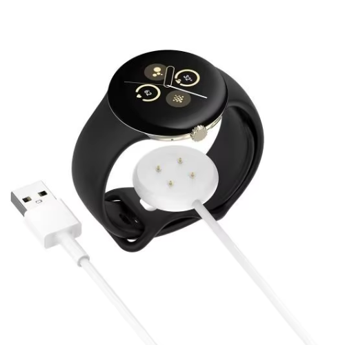Cable / Clip para Cargar Relojes Google Pixel Watch 2 | USB Tipo A / Tipo C | 1 Metro | Blanco | CCE-CUS-46