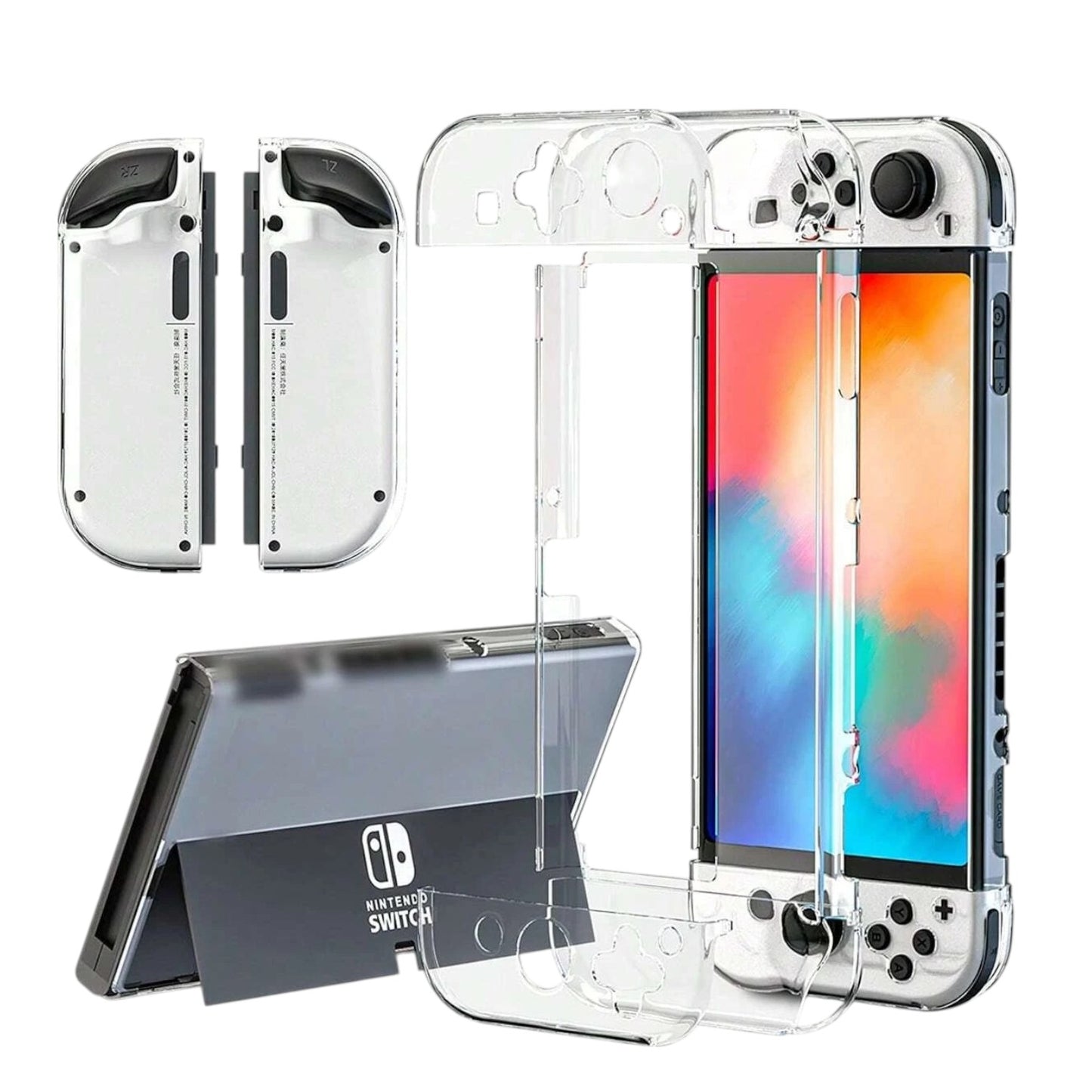 Estuche / Case / Protector para Nintendo Switch OLED | Transparente | Policarbonato | CCE-EST-19