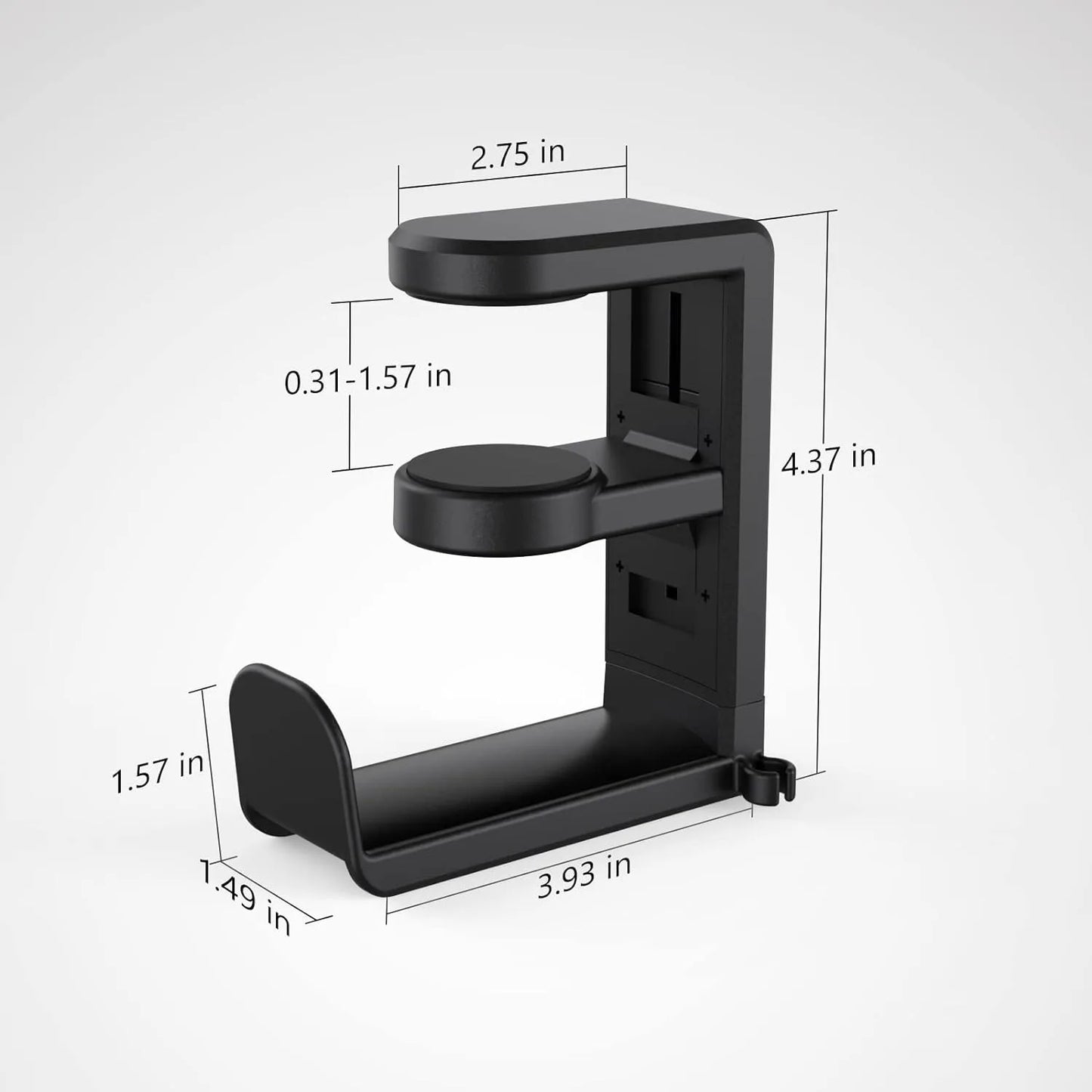 Holder para Audífonos / Headsets | Giratorio 360 Grados | Sin Perforación | CCE-HLD-06