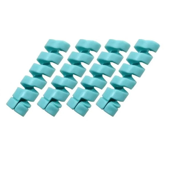 Protector para Cable en Espiral | 4 Pack | 6 Colores | Plástico | CCE-ORG-09