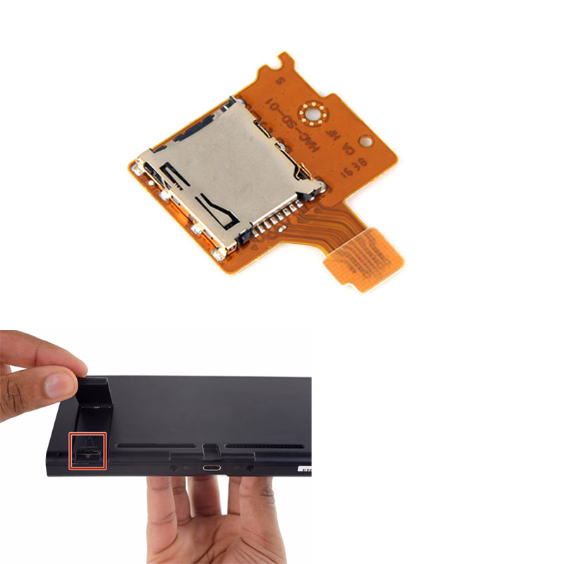 Repuesto de Lector de Tarjeta SD para Nintendo Switch | Incluye Destornilladores | CCE-SPP-06