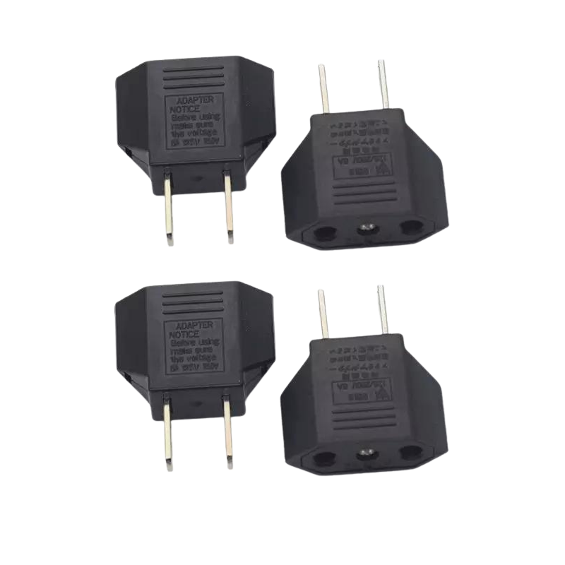 Adaptador Eléctrico | 4 Pack | Conector Europeo -> Conector Americano | 110V / 6A | CE-AD-25