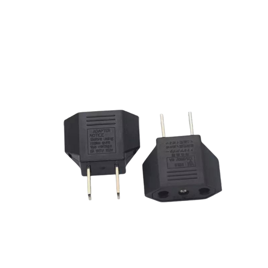 Adaptador Eléctrico | 2 Pack | Conector Europeo -> Conector Americano | 110V / 6A | CE-AD-25