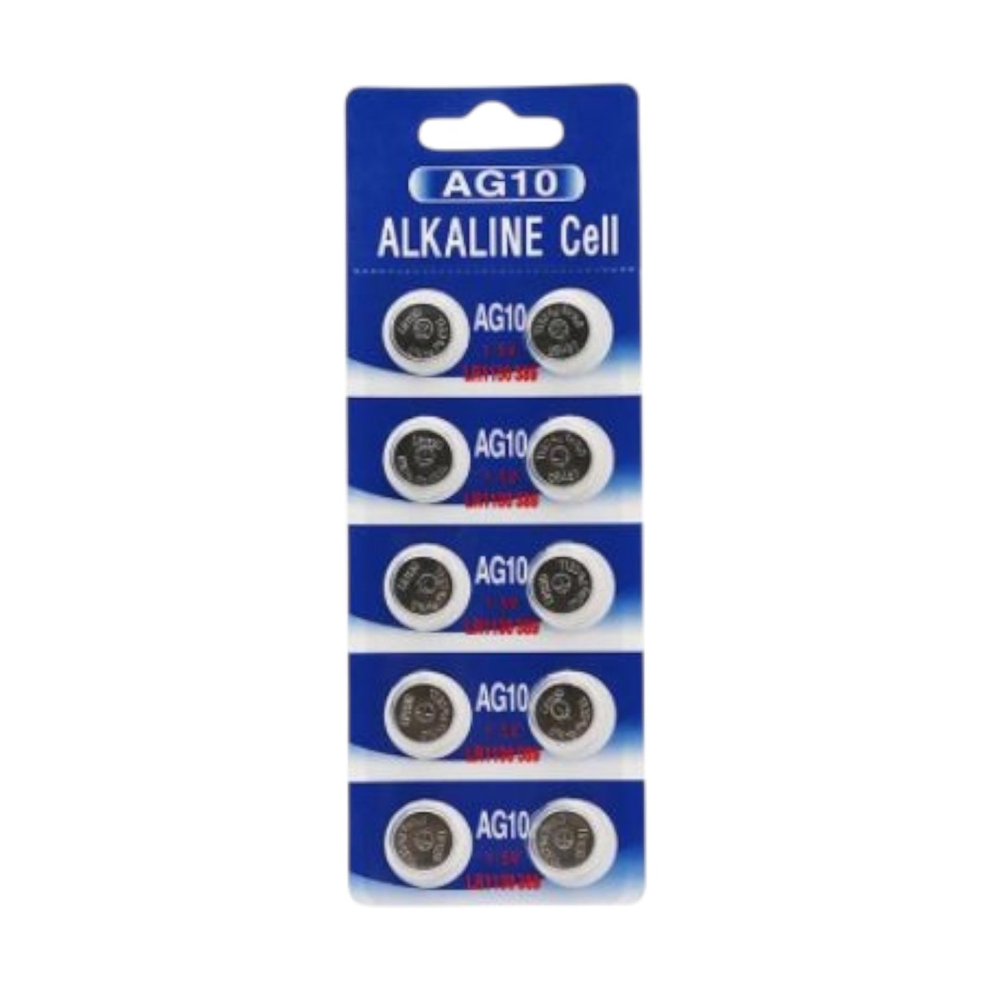 Pila - Batería SR54 / AG10 / LR54 / LR1130 / SR1130 / SR1131 / 1138SO | 10 Pack | 1.5V / 80mAh | CE-BAT-09