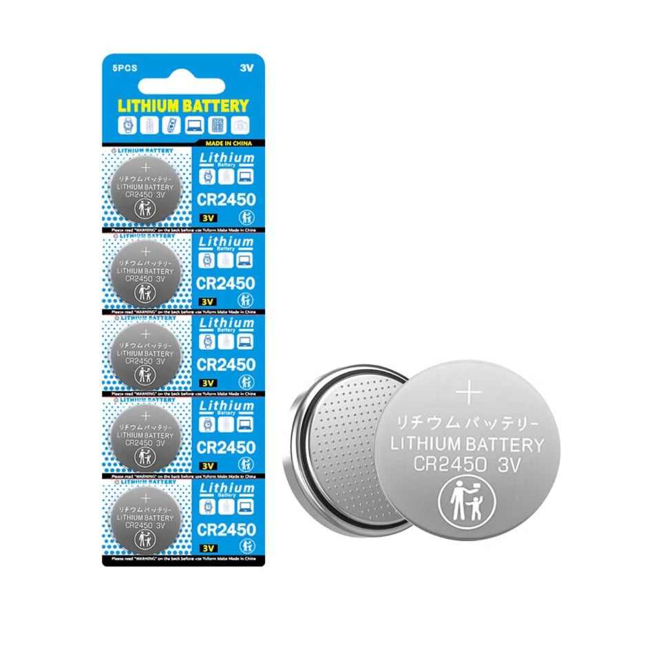 Pila Bateria CR2450 5029LC 5 Pack 3V 600mAh - Centroniks
