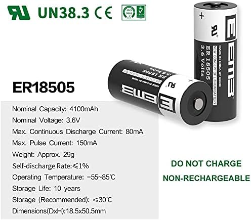 Pila - Batería LS18505 / ER18505 | 3.6V / 4100mAh | CE-BAT-37