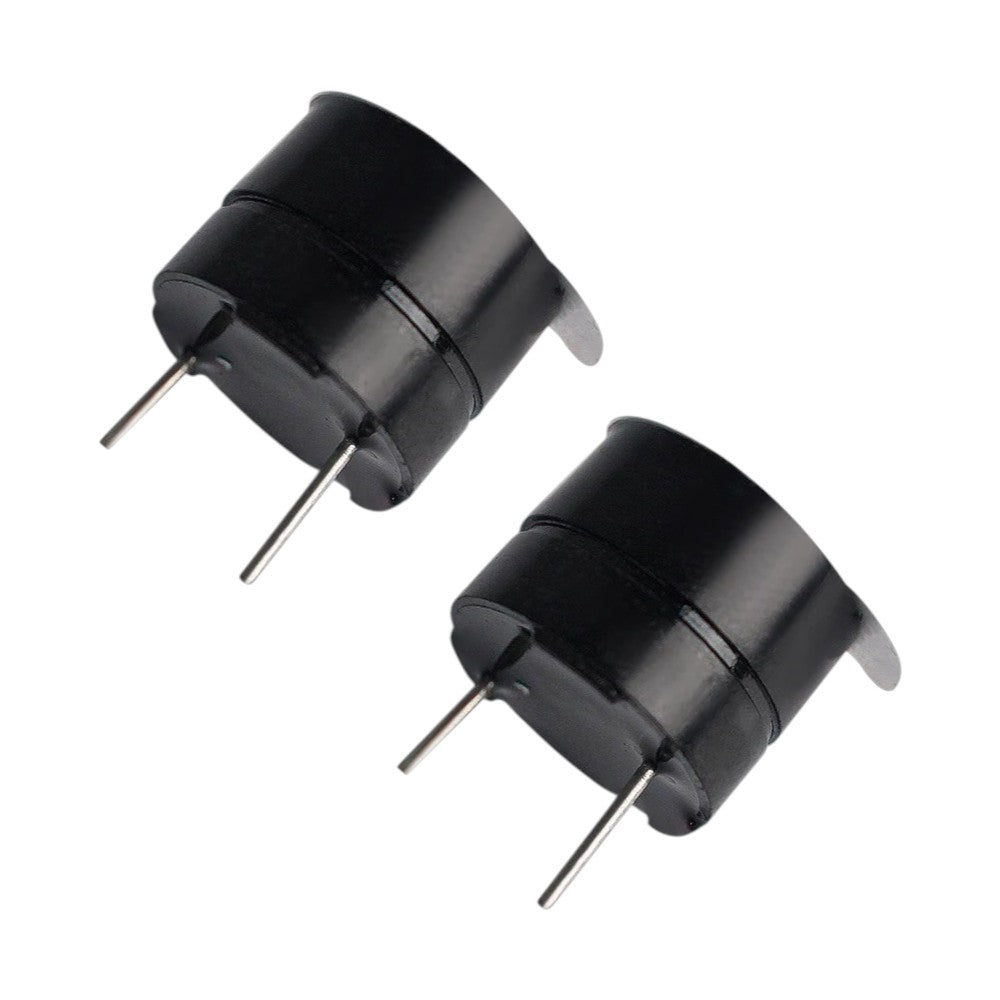 Buzzer Activo / Zumbador Piezoeléctrico con Tono Continuo | 2 Pack | 5V | 12mm x 9.5mm | CE-BZZ-01