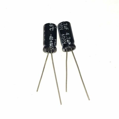 Capacitor Electrolítico Radial | 4 Pack | 400V | 2.2uF - 10uF | CE-CAP-36