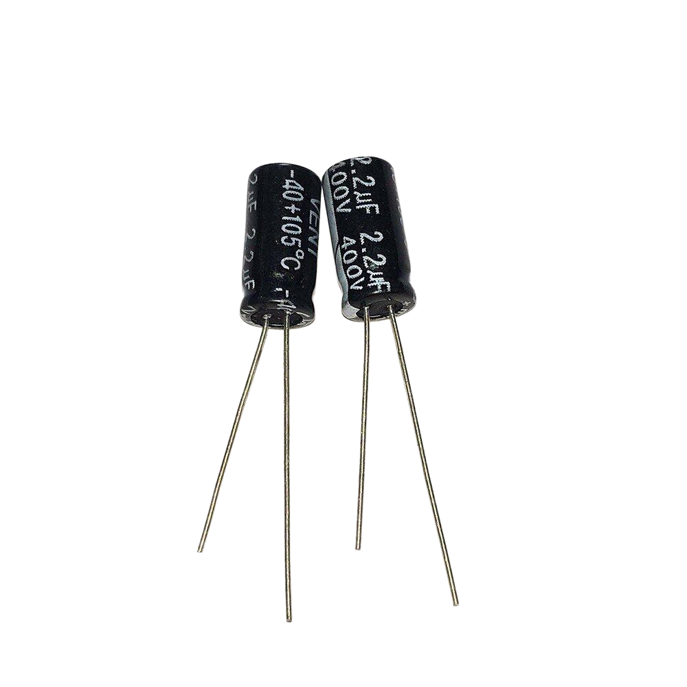 Capacitor Electrolítico Radial | 4 Pack | 400V | 2.2uF - 10uF | CE-CAP-36