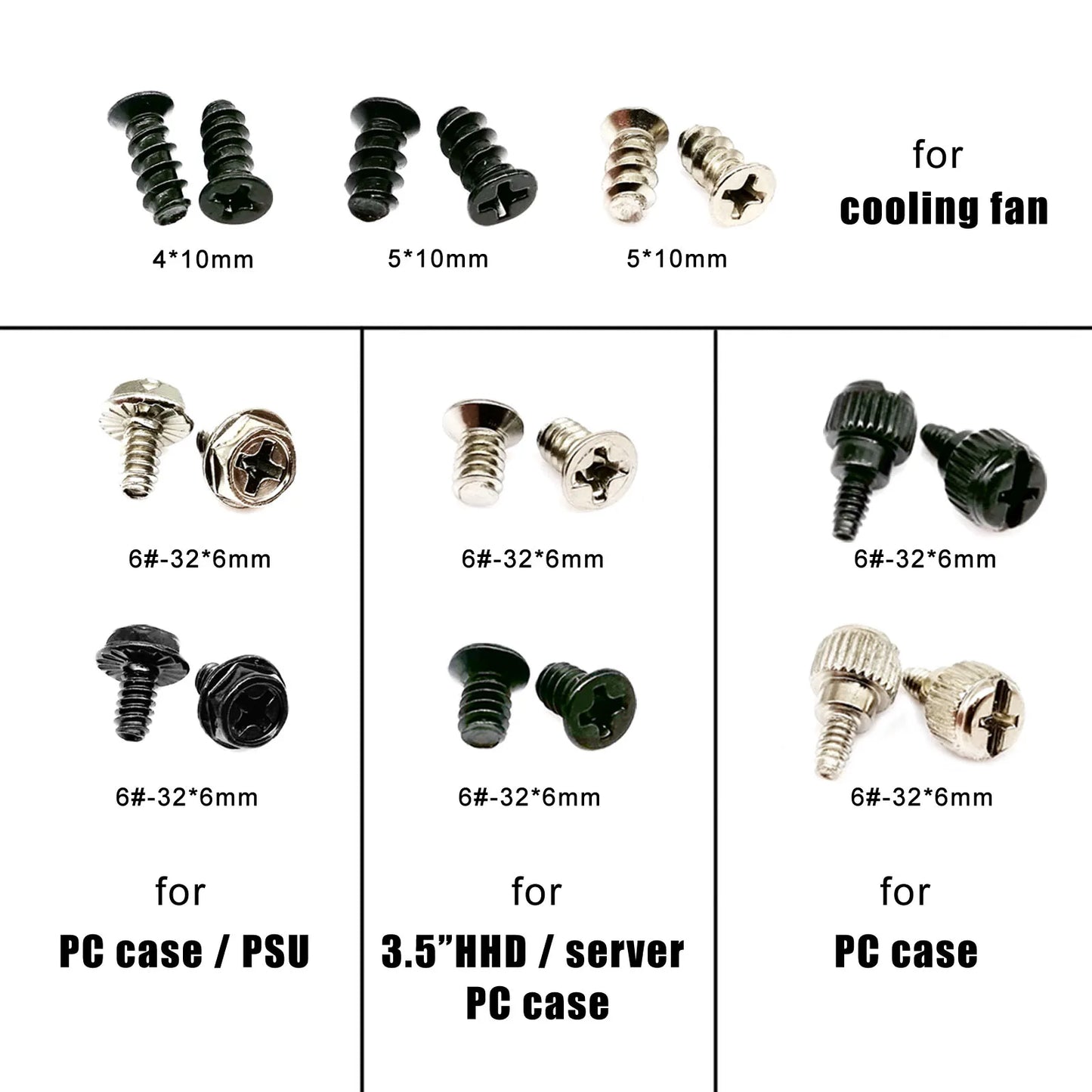 Kit de Tornillos para Case PC / Tarjeta Madre | 305 Pack | CE-HRM-11