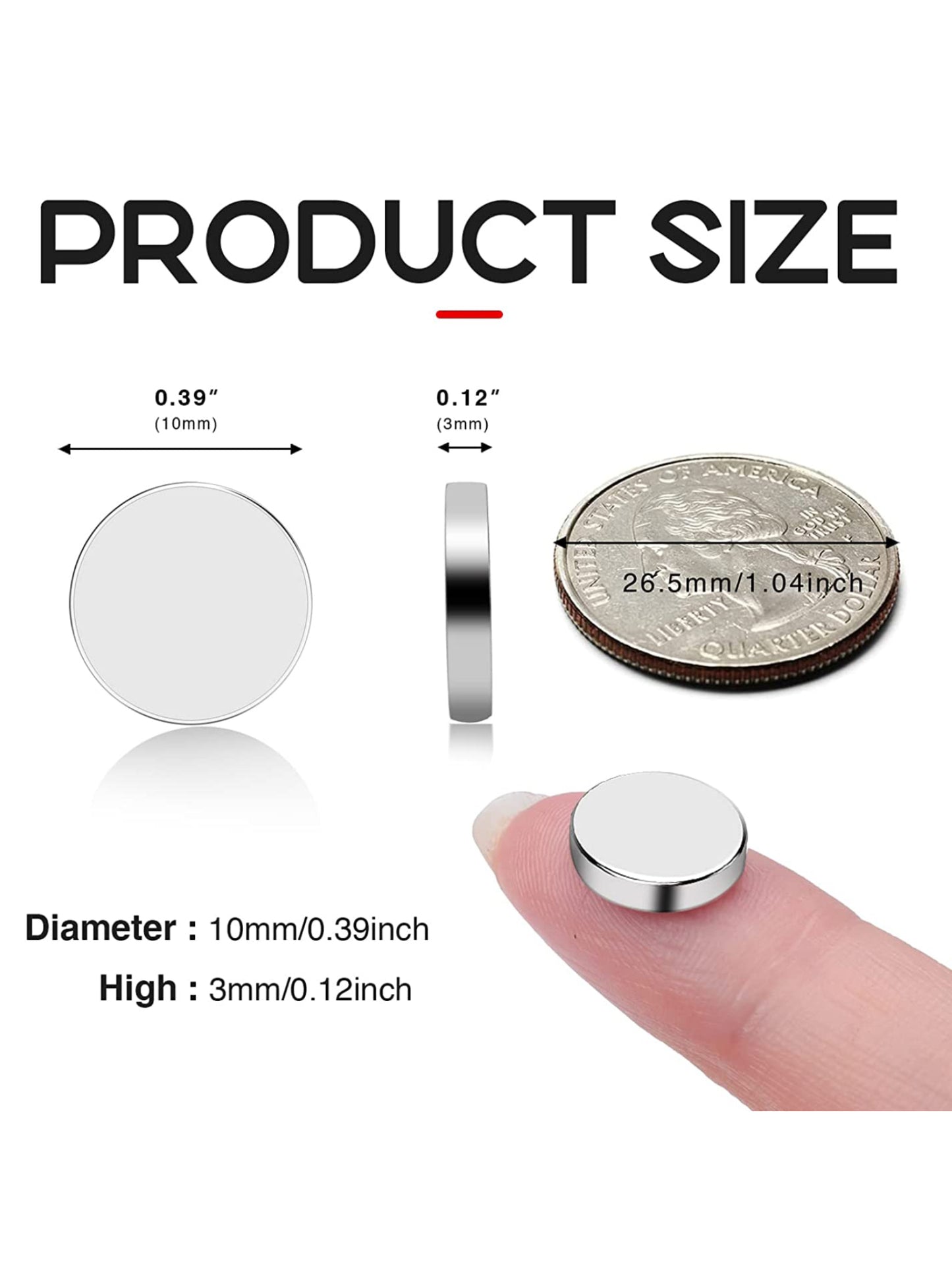 Imanes N35 | Discos / 10mm x 3mm | CE-IMN-17