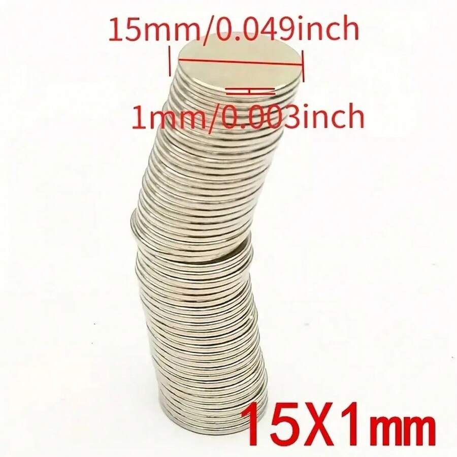 Imanes N35 | 10 Pack | Discos / 15mm x 1mm | CE-IMN-23