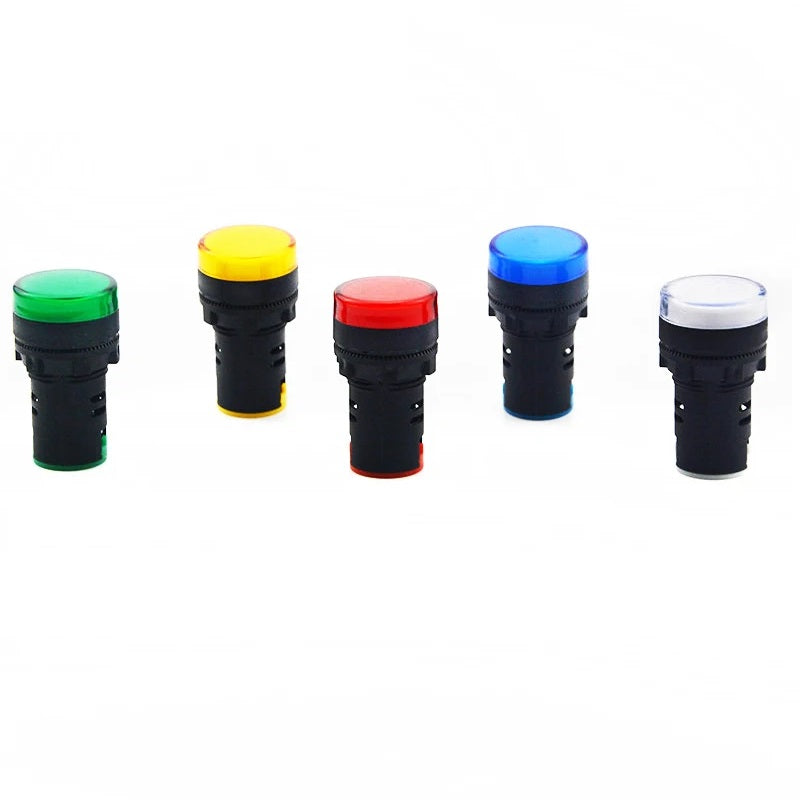 Luz Piloto LED | 22mm | 110V AC | Azul / Amarillo / Rojo / Verde / Blanco | CE-LED-21