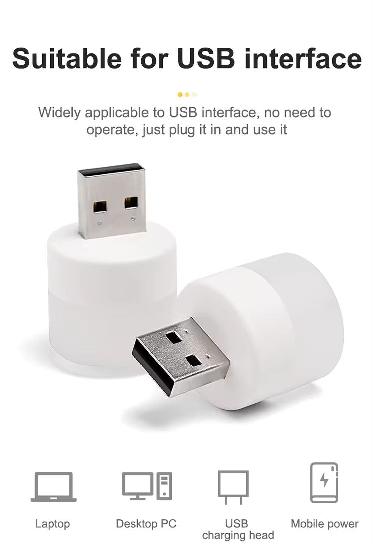 Mini Lámpara USB | Ultra Bajo Consumo / 1W | CE-LMP-02