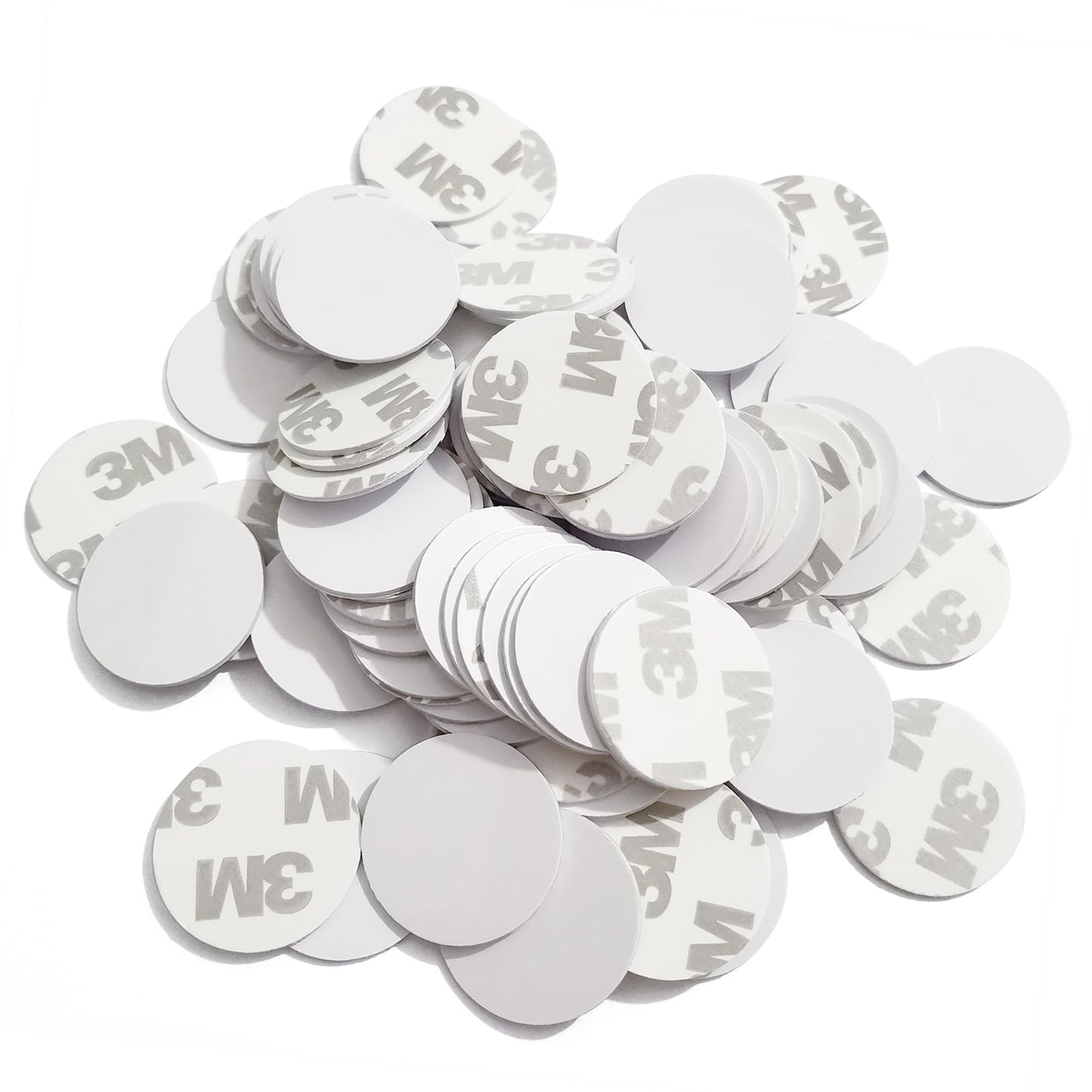 Etiqueta NFC / NTAG215 | 4 Pack | 504 bytes | Blanco | 2.5mm / 1mm | Sin Adhesivo / Con Adhesivo | CE-TAG-01