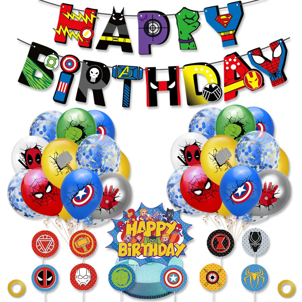 Combo de Fiesta para 10 Personas | Marvel - Avengers | CGF-GLB-15