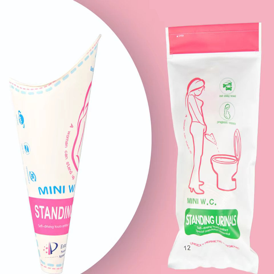 Dispositivo Femenino para Orinar de Pie | 12 Pack / 20 Pack | Desechable | Papel | CHO-MJR-02