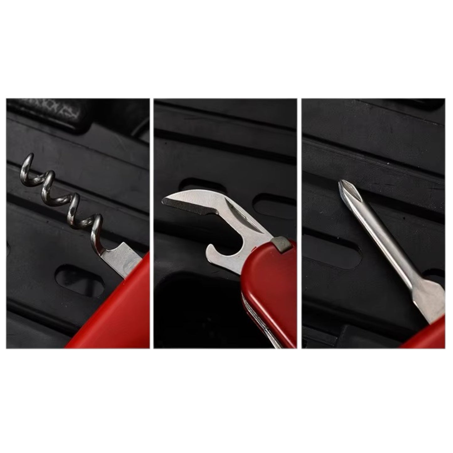 Navaja / Cuchilla 7 en 1 | Acero Inoxidable | Rojo | CHO-NVJ-02