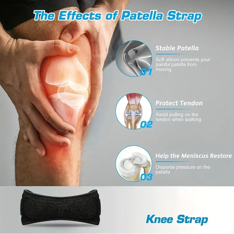 Soporte de Patella | Negro / Azul / Rosado | Unisex | Talla Única / Ajustable | CHO-OTP-02