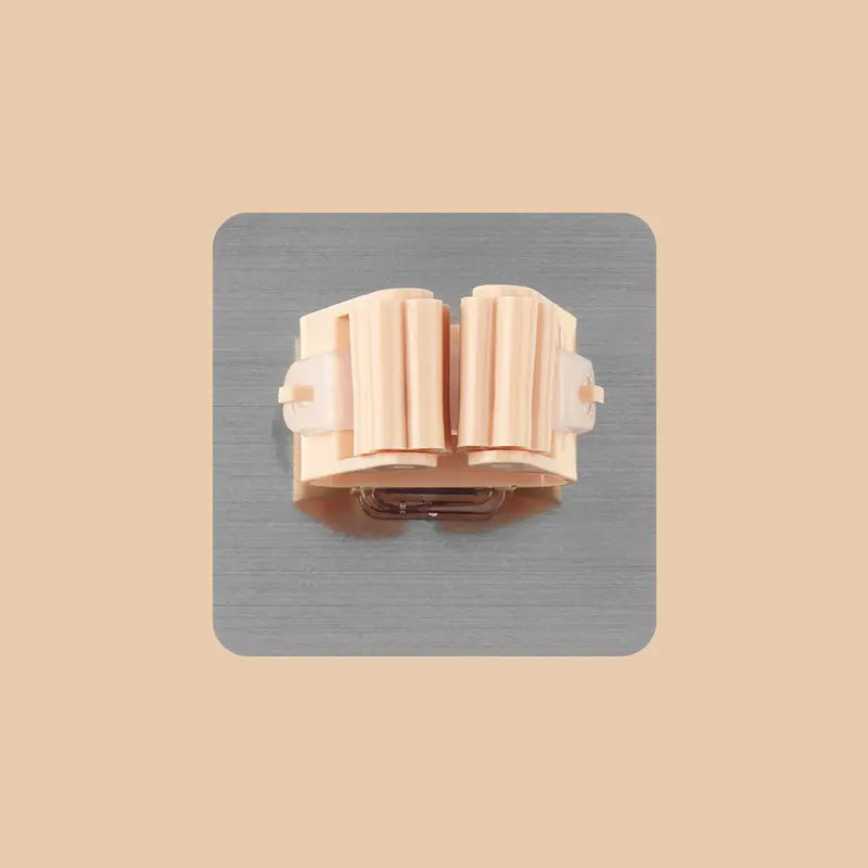 Soporte / Holder para Escoba / Implementos de Limpieza | 2 Pack | Celeste / Beige | CHO-PER-06