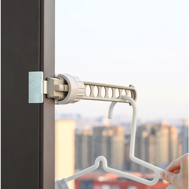 Tendedero de Ventana | 8 Slots | Antideslizante | Sin Perforaciones en Pared | 3 Colores | CHO-PER-08