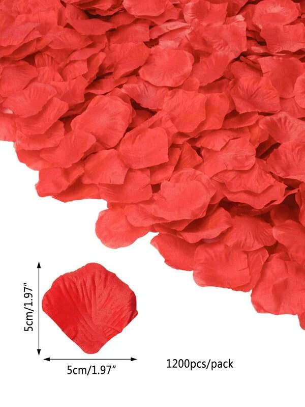 Pétalos Artificiales de Rosas | 1200 Pack | Rojo / Blanco / Negro / Rosado / Azul | CHO-PTL-01