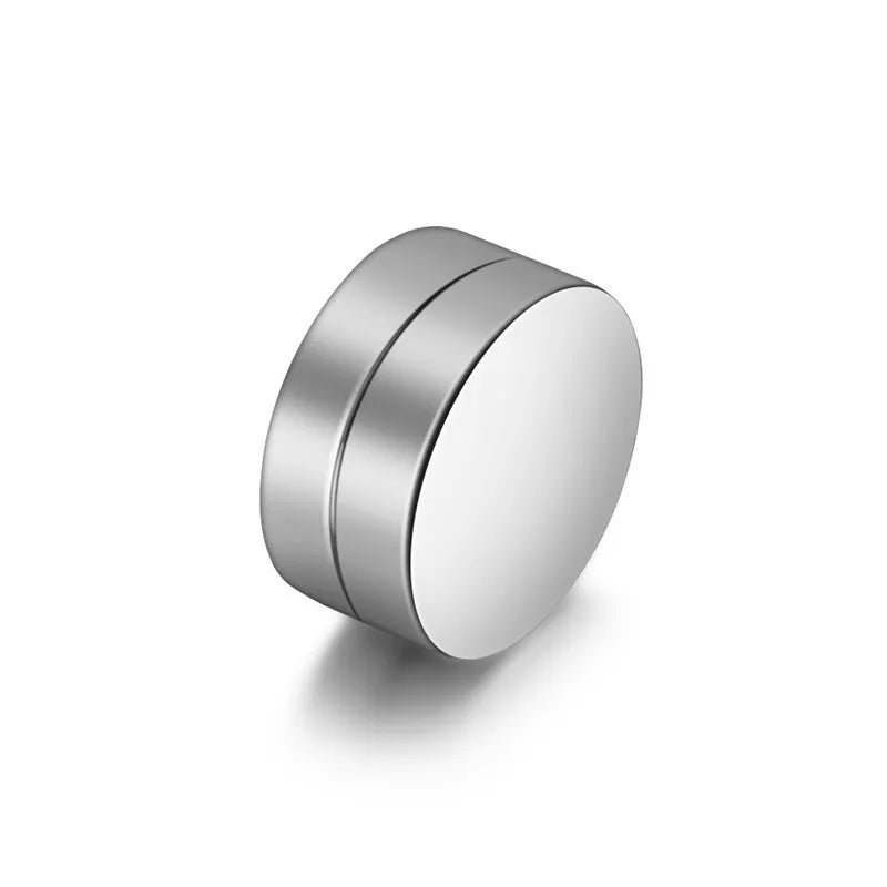 Simulador de Arete | Magnético | Negro / Plateado / Dorado / Tornasol / Azul | 6mm / 8mm / 10mm / 12mm | Acero | CJM-ARE-03