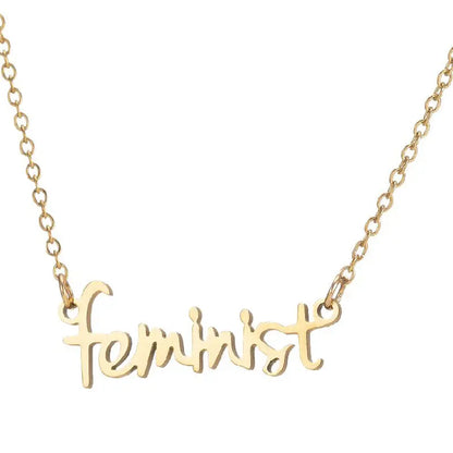 Collar | Feminist | Acero | CJM-COL-07