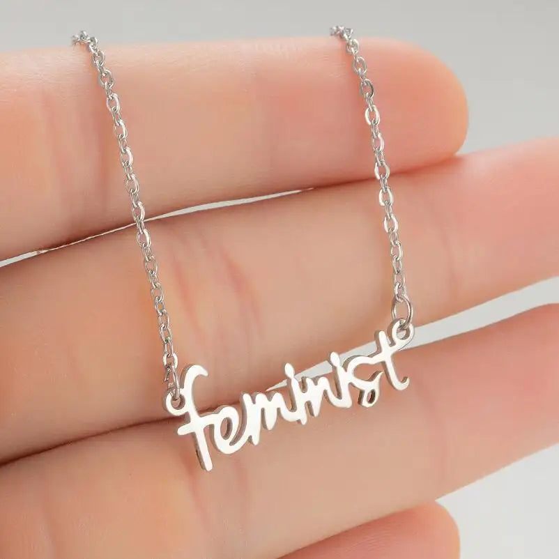 Collar | Feminist | Acero | CJM-COL-07