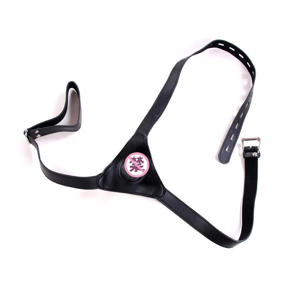 Strap On - Arnés | Incluye Consolador con Venas 9.5cm / 3cm | Negro | Ajustable | Cuerina / Silicona | CJS-AR-14