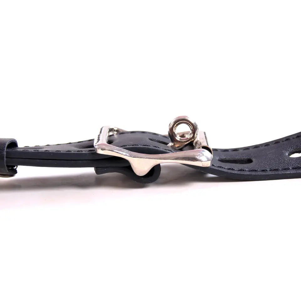 Strap On - Arnés | Incluye Consolador con Venas 9.5cm / 3cm | Negro | Ajustable | Cuerina / Silicona | CJS-AR-14