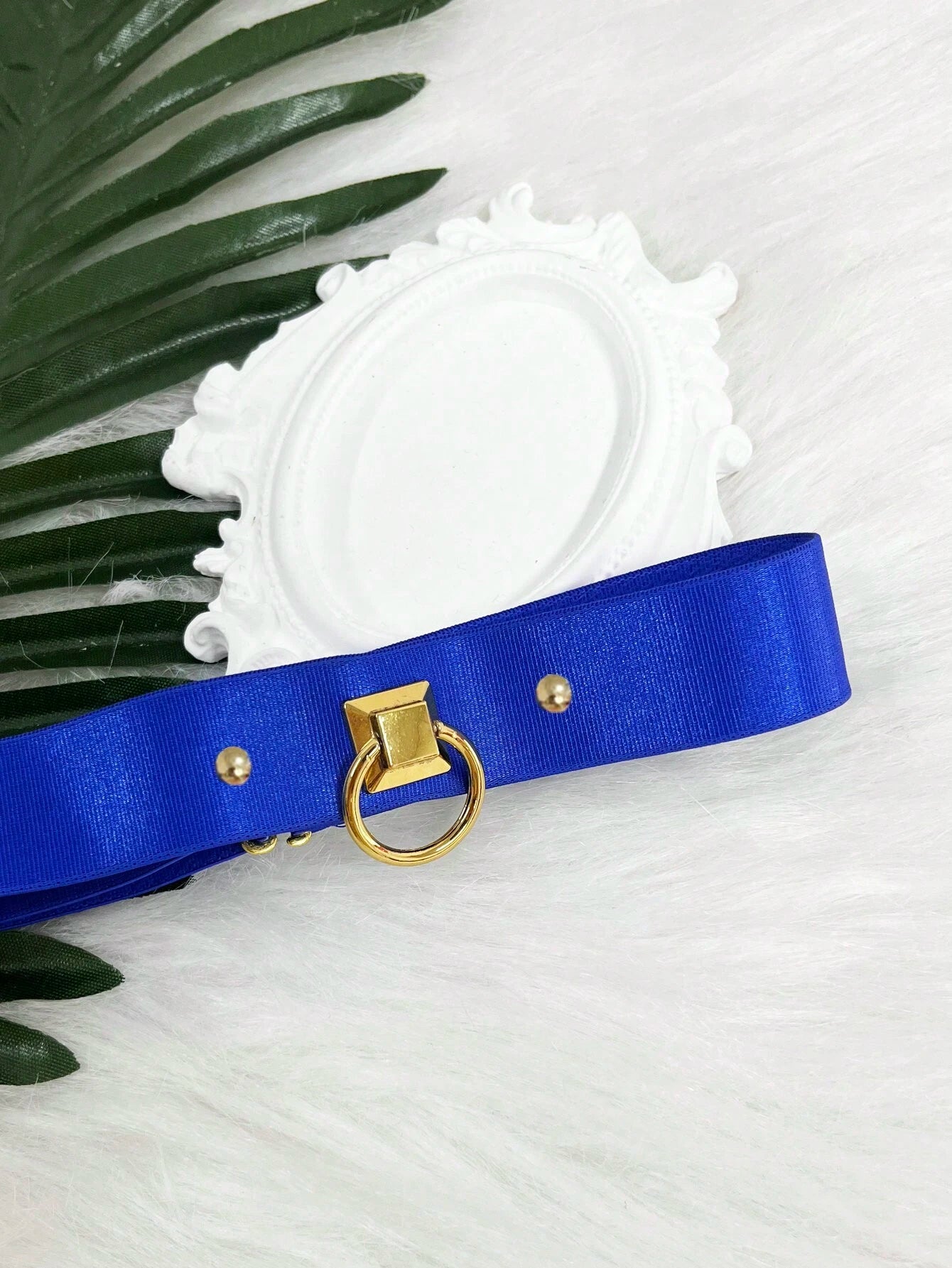 Collar de Sumisión | BDSM | Ajustable | Azul | CJS-CB-08