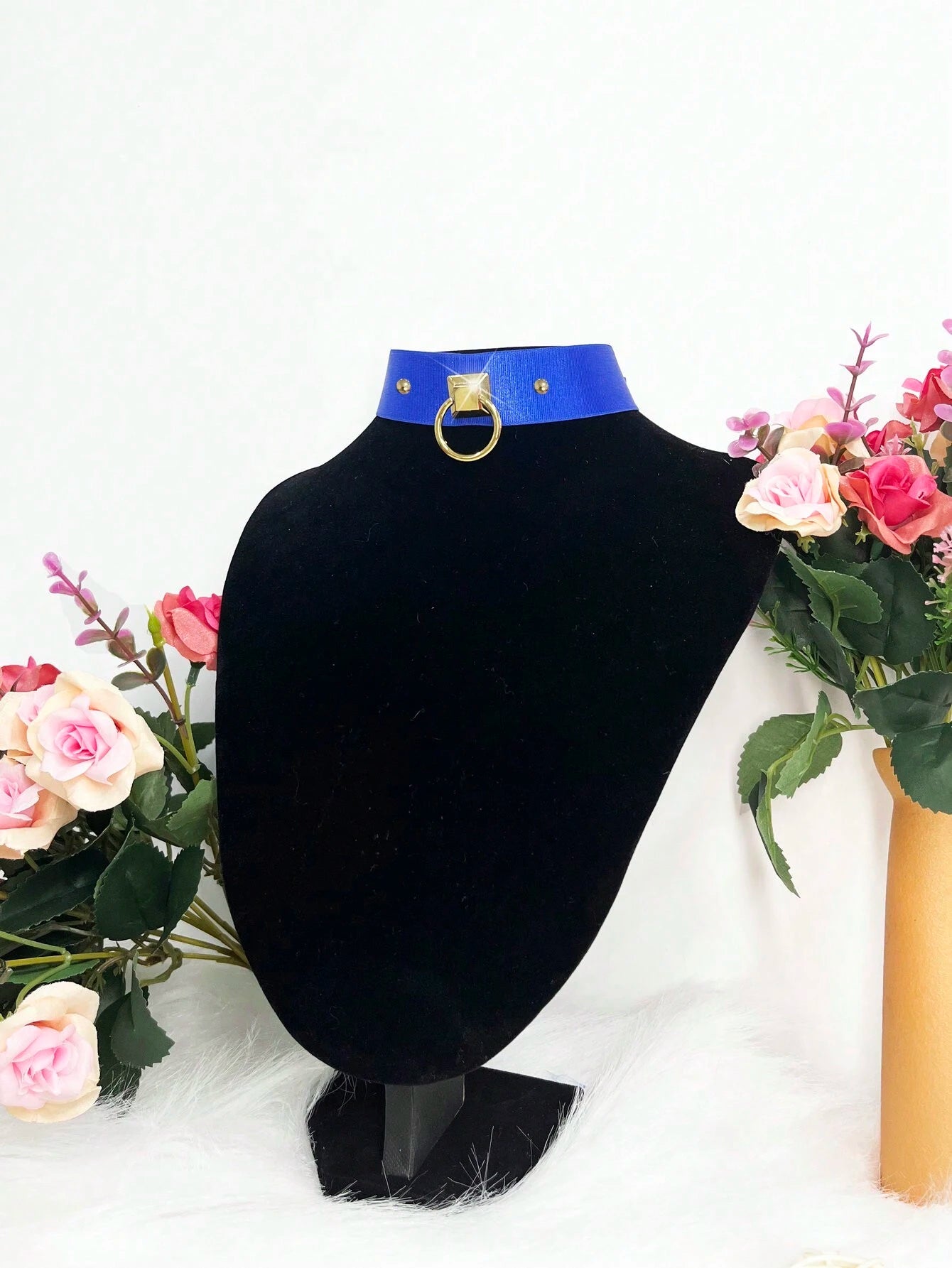 Collar de Sumisión | BDSM | Ajustable | Azul | CJS-CB-08