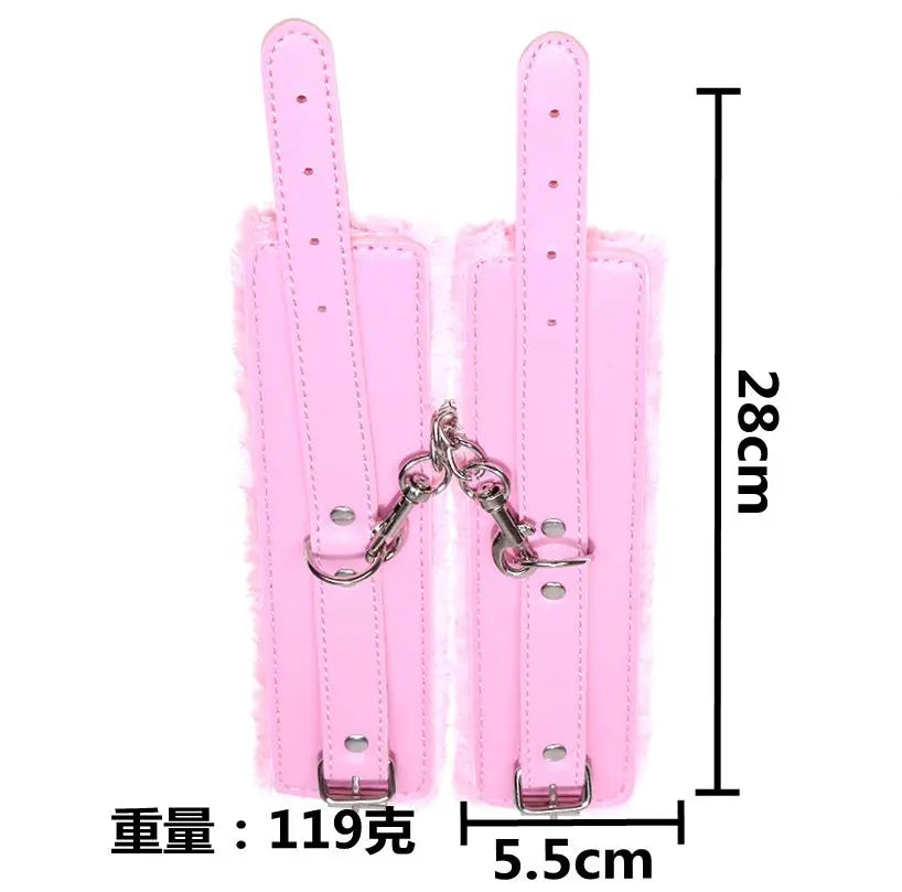 Esposas | Manos | Rojo / Rosado / Negro / Morado | Ajustable | CJS-ES-03