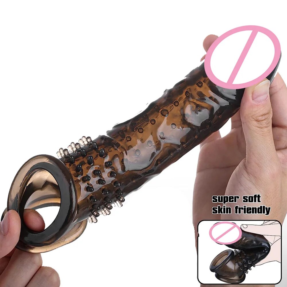 Funda / Extensor para Pene | Negro | 19.5cm (3cm) | TPE | CJS-FU-15
