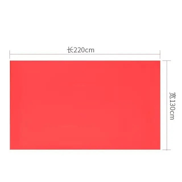 Sabana Lisa de PVC | 2.2m / 1.3m | Impermeable | Negro / Rojo | PVC | CJS-SAB-01