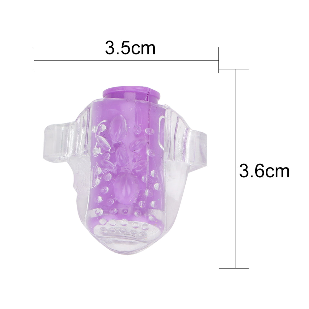 Vibrador - Dedo | Rosado / Morado / Negro / Celeste | Silicona | CJS-VI-09