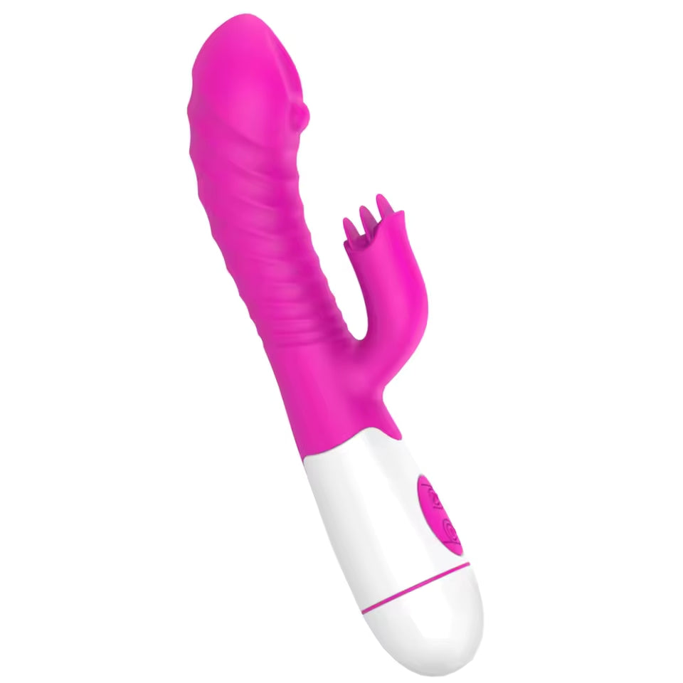 Vibrador Multivelocidad | 30 Velocidades | Punto G | 18.8cm / 3.1cm | 3 Colores | Silicona | CJS-VI-40