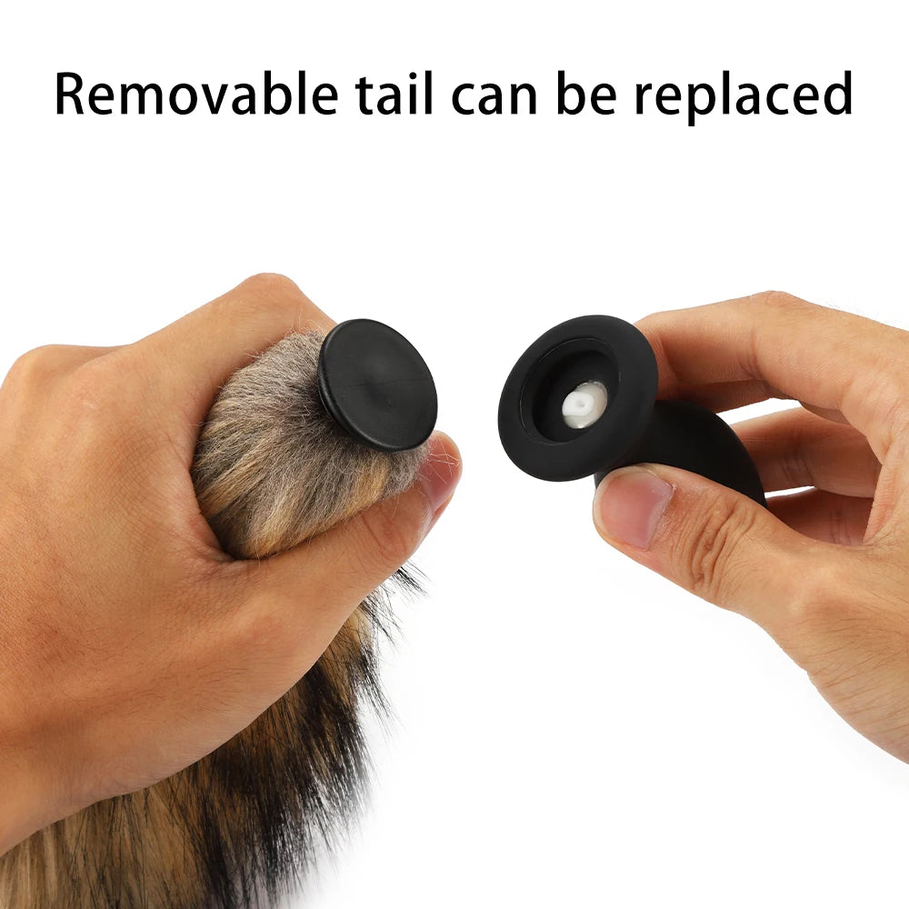 Plug / Vibrador Anal | Con Cola / Removible | Control Inalámbrico | Recargable / USB | 7.5cm / 3.3cm | Silicona | CJS-VI-25