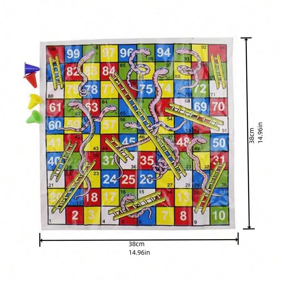 Juego de Mesa | Serpientes y Escaleras / Snakes and Ladders | 38cm x 38cm | CJU-TBL-01