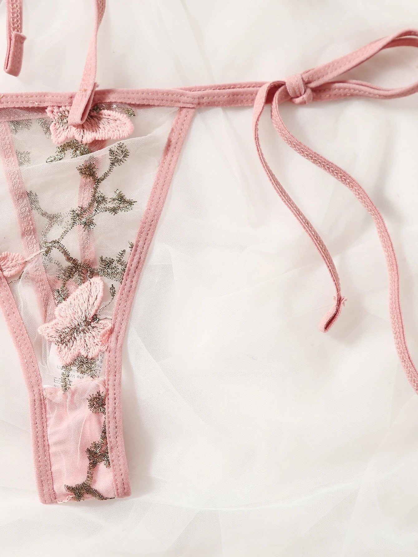 Conjunto | Set de 2 Piezas | Rosado - Floral | S / M / L | Encaje | CL-CO-36