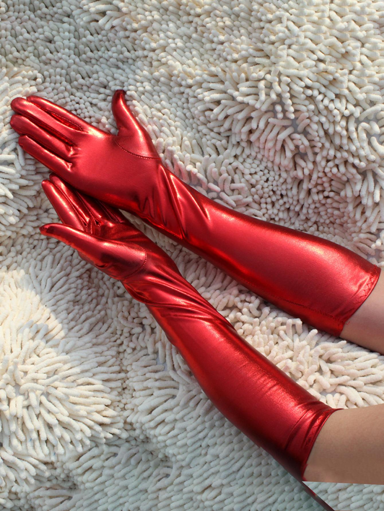 Guantes | Rojo | Talla Única | Cuerina | CL-GU-06