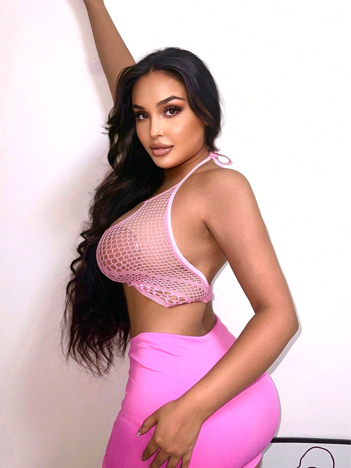 Bralette / Brasier | Rosado | Malla | Talla Única | CL-MA-11