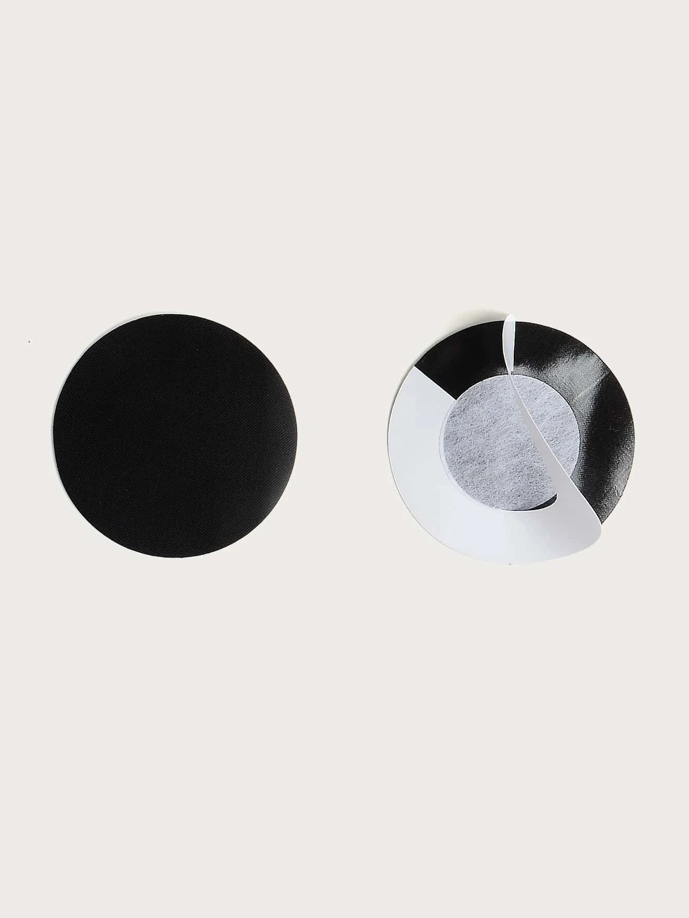 Parches para Pezones | Redondo / Flor | Piel / Negro | CL-PE-01