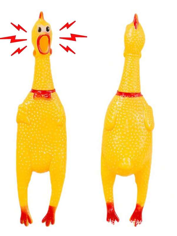 Juguete para Mascotas con Sonido | Diseño de Pollo | 39cm | Látex | CMC-JUG-01